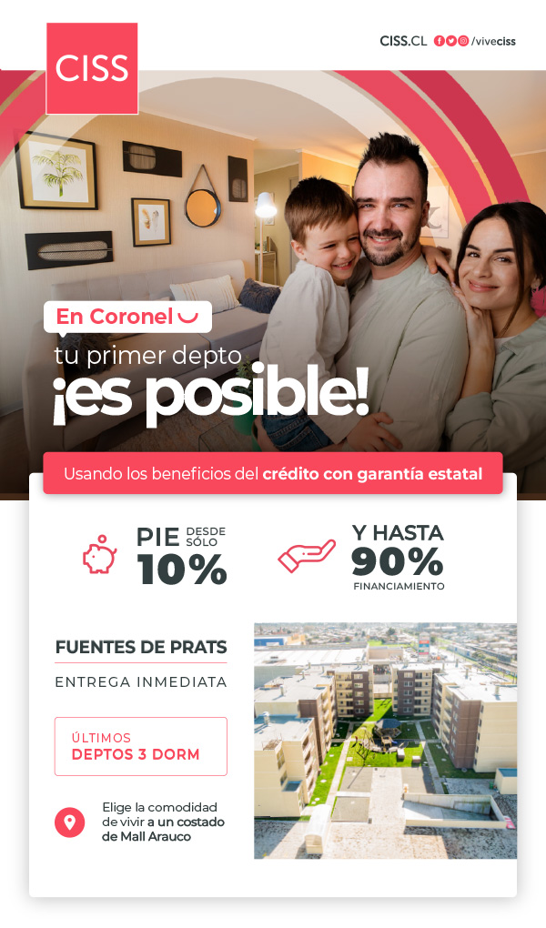 En Coronel tu primer depto es posible.